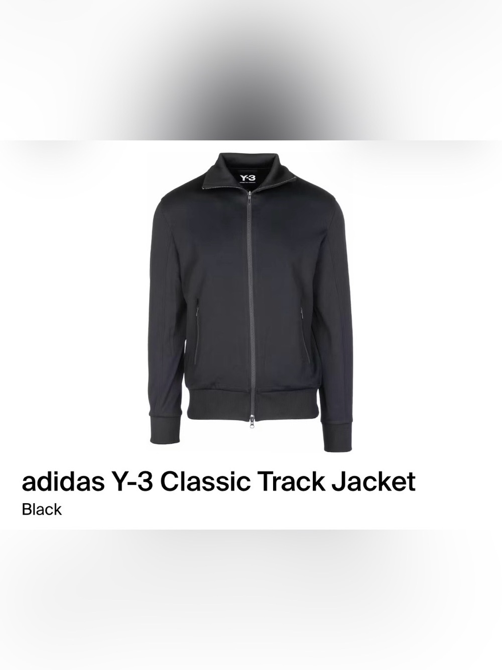 Adidas Y-3 Classic Track Jacket Performance Jacket Y-3 MCL TRACK JACKET - BLACK